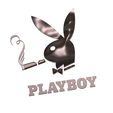 playboy_logo_01 v7-01.png STL file PLAYBOY PLAYMATE LOGO Female male Jewellery Weight Restraints PB-01 3d print cnc・3D printable model to download