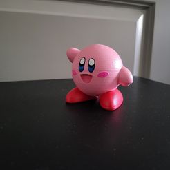 Kirby-actual-pic-1.jpg Файл STL Вдохновлен игровым персонажем Кирби・Идея 3D-печати для скачивания, 3D-Shawn
