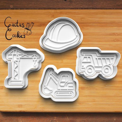 Construction Cookie Cutter set 1003 - 3D model önizlemesi
