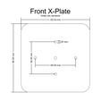 x-plate.jpg CNC Mini Laser Engraver 2040 V-Slot Y-Plates, X-Plates And Legs