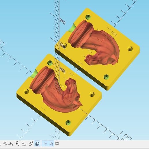 KnightMold.jpg Mold Maker OpenSCAD