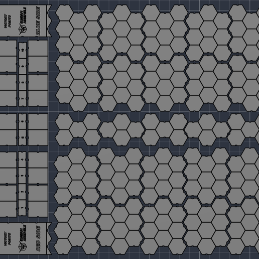 Gundam Assemble 80mm Hex for 144 scale Gunpla 3D model