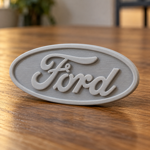 Ford  Emblem – 3D Printable Car Badge STL