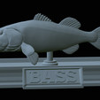 Bass-mount-statue-36.png fish Largemouth Bass / Micropterus salmoides open mouth statue detailed texture for 3d printing