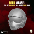 WILD WEASEL PUN 3 Wild Weasel fan art head for action figures