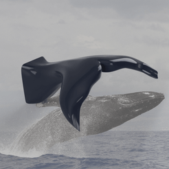 render-ballena2.png Fichier 3D gratuit Porte-chapeaux en queue de baleine・Plan à télécharger et à imprimer en 3D