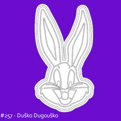 Dusko-dugousko.png Fichier STL Bugs Bunny - emporte-pièce・Design pour impression 3D à télécharger