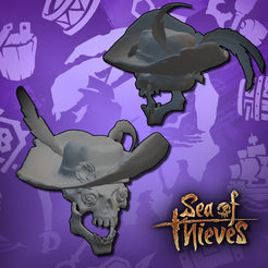 11.png Fichier STL SEA OF THIEVES Roses Crâne・Plan à imprimer en 3D à télécharger