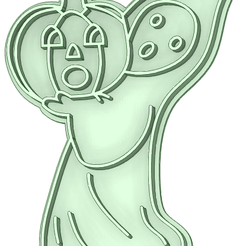 Fantasma-calabaza_e.png Archivo STL Fantasma calabaza entero cookie cutter・Objeto de impresión 3D para descargar