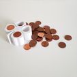 clover_trefle_piece_coin_money_3D_printed_8.jpg Free STL file Range-pieces・3D printer model to download