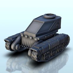 21.jpg STL file Tracked cab vehicle 1 - Vehicle tank SF Science-Fiction・3D printer design to download