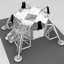 072.jpg Fichier STL gratuit Additional parts for the 1/48 Lunar Module to feature J Missions (Apollo 15 to 17)・Objet imprimable en 3D à télécharger
