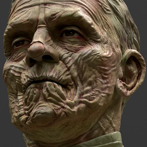 OBJ file The Mummy 1932 Bust 👻 ・3D printable design to