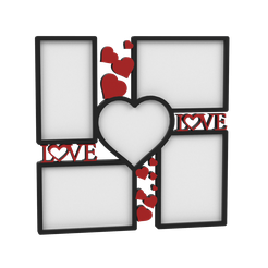 Untitled-Project-22.png Romantic Love-Themed Multi-Photo Frame 3D Model