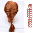 Female braid hair 03 v32-01.png hair braid hair styling roller hair accessories for girl headdress weaving tool fbh-03 3d print cnc