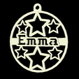 Emma.png French Names Christmas Xmas Decoration
