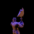 Bruce-back.png Bruce, Titan-Forge Barbarian – Fantasy Great Axe Warrior Miniature (32mm STL)