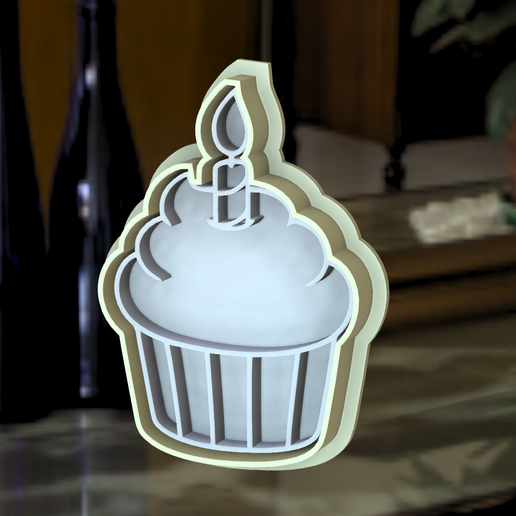 Chocolina-v5.png Cupcake Candle Cookiecutter