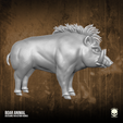 5.png Boar Animal 3D printable File for action figures
