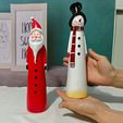 WhatsApp-Image-2025-12-04-at-13.15.08.jpeg Santa Claus and Snowman - Stylized - Christmas Decoration