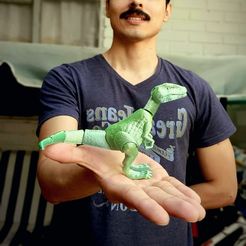 presentación.jpg STL file Velociraptor Flexy - No Support・Design to download and 3D print