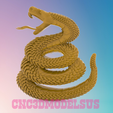 1.png Snake 3D MODEL STL FILE FOR CNC ROUTER LASER & 3D PRINTER