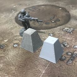 AHT-Dragons-Teeth-Demo.jpg STL-Datei 28mm "Heroic" Dragon's Tooth Tank Trap (hohl).・Design für 3D-Drucker zum herunterladen