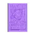 luffy card.stl STL file Luffy wanted poster・3D printable model to download, Wsonuchiha3D