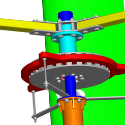 6.png 3D-Datei Windturbine kostenlos・Vorlage für 3D-Drucker zum herunterladen