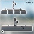 2.jpg Brick waterfront with large loading and unloading crane for the dock (1) - Modern WW2 WW1 World War Diaroma Wargaming RPG Mini Hobby
