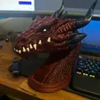 camphoto_1483920592.webp Dragon Head Phone Stand / Headset Holder / Bust