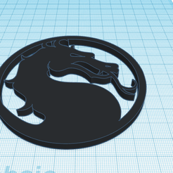 11.png Free 3D file Mortal Kombat Logo・3D printable model to download, nitrox79