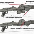 4e1e85ed-9e74-40d5-9d6b-33b503f6d709.jpg Open reload and barebones versions Star Wars DC15 A rifle with enhanced detail for 1:12 , 1:6 and 1:1 figures and cosplay