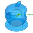 Apple-Watch-Support-with-extraction-hole.jpg STL-Datei UNTERSTÜTZUNG FÜR DIE APPLE WATCH・3D-druckbares Modell zum Herunterladen