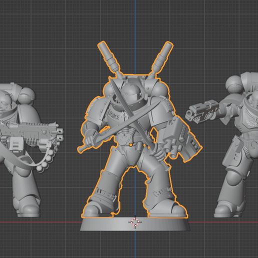 Grey-Knight-Primaris-Comparison.png Remix de l'escouade de chevaliers de l'espace d'un argent saisissant