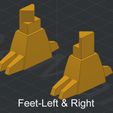 Feet-Left & Right.jpg STL file Low Poly Grimlock・3D printable model to download