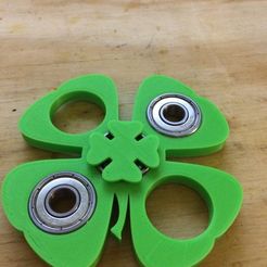 79b8b2ff7c5447aae89619d0abeaf65a_display_large.jpg Free STL file Four Leaf Clover Finger pads for fidget spinners・3D printable model to download