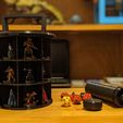 MiniStorage_Open.jpg Miniature and Dice Storage / Travel Display for 10 to 35mm Tabletop Miniatures (Holds up to 21 minis and one set of dice)