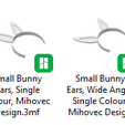 Zajeta-slika23.png Easter Bunny Ears Bundle - NO AMS - For Headphones and Headbands