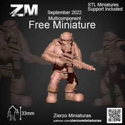 Free_September.jpg Free STL file Orc Soldier (Presupported) Free・3D printable object to download, zierzominiaturas