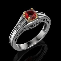 ring-gems-elegant-3d-model-stl-3dm.jpg Fichier STL Bague Bijoux Bague・Design imprimable en 3D à télécharger