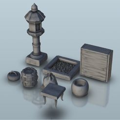1.jpg Файл STL Oriental interior set - Warhammer resin Age of Sigmar Bolt Action Flames of War・Модель для печати в 3D скачать