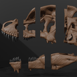 tyrannolophosaur-skull-jurassic-world-alive-model-3d-print-4.png tyrannolophosaur skull jurassic world alive model 3d print