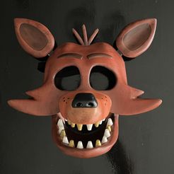 Foxy-Mask-3d-printed-FNAF.jpg Foxy Mask (FNAF / Five Nights At Freddy’s)
