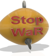 eye-07-v9-03.png keychain  keyring trinket neck pendant key-keeper necklace Decor Sign "STOP WAR IN UKRAINE" PUTIN STOP - everyone should make and hang this sign everywhere real 3D Relief For CNC building decor wall or door-mount for decoration sw-07 3d print