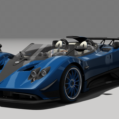 Capture.png Fichier STL Pagani Zonda HP Barchetta・Design à télécharger et à imprimer en 3D