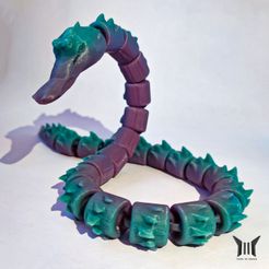 Animal-Flexible-2-by-yiixpe-copie.jpg Archivo STL Animal articulado nº 3・Diseño de impresión en 3D para descargar