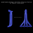 Nuevo-proyecto-2022-01-18T212254.709.png Upright headers with flapper - Demo Derby / Pulling truck / Mud truck - RC - Model kit - Custom diecast