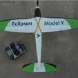 63c85d8fea3a65f4a0888e30607c53a7_preview_featured.jpg Fichier STL gratuit Aile d'avion RC - Eclipson modèle Y・Design pour impression 3D à télécharger, Eclipson