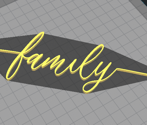 STL file FAMILY SIGN 👪 ・3D print object to download・Cults